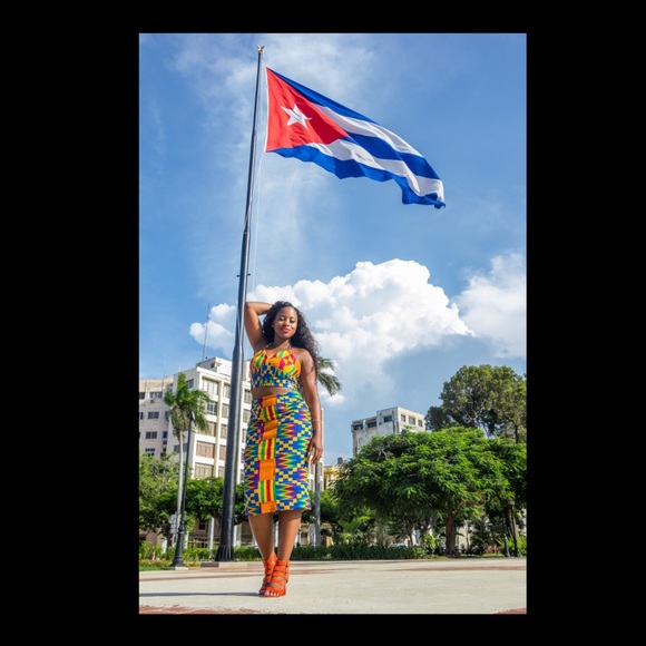 🇬🇭Kente Halter (TOP ONLY) 🇬🇭 - Picture 3 of 8